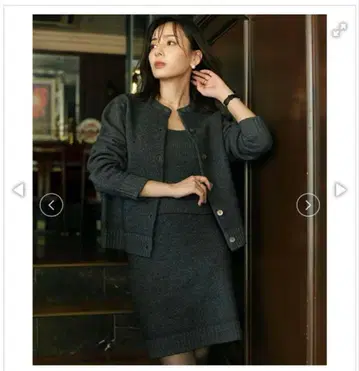 anuans 다크 그레이 니트 셋업