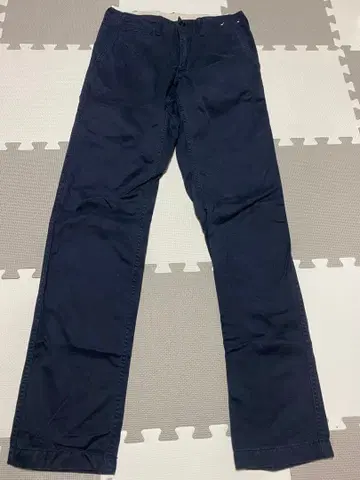 네이비 코튼 치노 팬츠