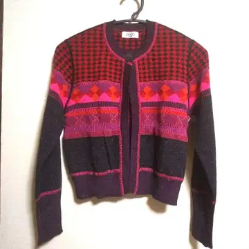 기하학 패턴 니트 가디건 M 사이즈