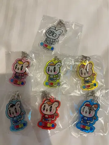 제 고양이 키링 7개 세트