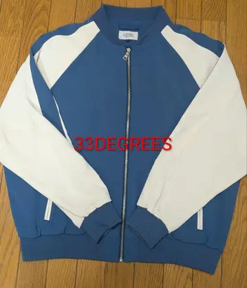 33 DEGREES 트랙 재킷 파랑 x 화이트 L