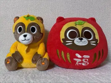 우라시마사카타센 우라타누키 봉제 인형 2체 세트