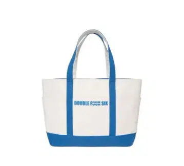 DOUBLE FOUR SIX 토트백 화이트/블루
