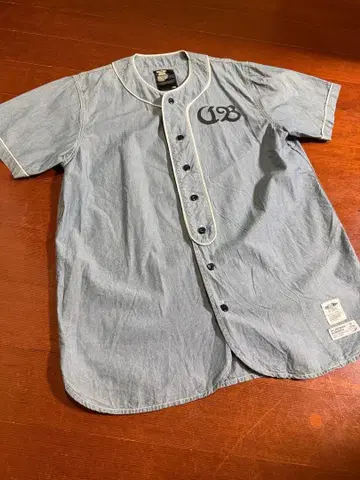 새상품 챌린저 장미 부슈카 샴브레이 베이스볼 셔츠 L