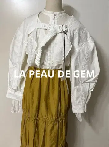 택 포함 새상품 LA PEAU DE GEM 버클 암 볼레로