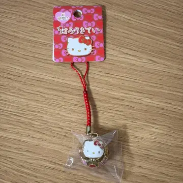 하로키티 스트랩 리본 방울 매듭 장식