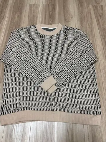 하나카자리 기하학 패턴 니트 스웨터 42