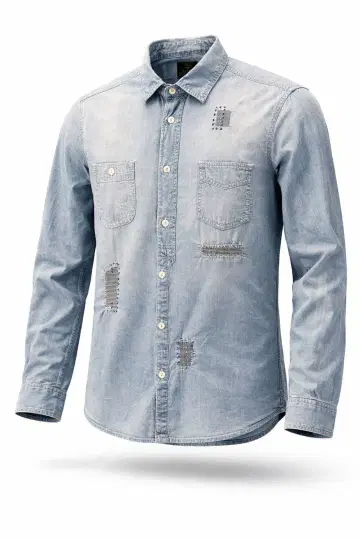 MASON'S (The Mason's Togs) 데님 디자인 셔츠