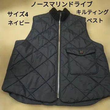 노스 마린 드라이브 네이비 퀼팅 베스트 사이즈 4 빈티지 구제 의류