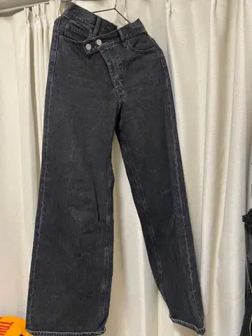 블랙 데님 팬츠 사이즈 0