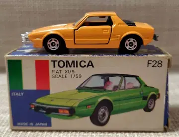 토미카 파랑 상자 F28 피아트 X1/9 일본제 당시물