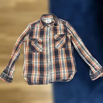 Avirex U.S.A. 빈티지 체크 무늬 플란넬 셔츠 사이즈 S