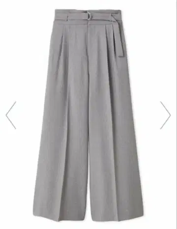 snidel 스타일업 벨티드 와이드 팬츠 그레이