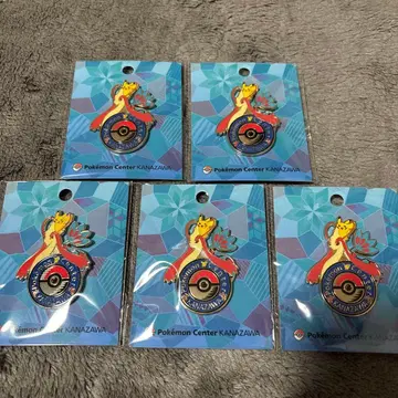 미개봉 새상품 포켓몬 센터 카나자와 로고 핀즈 5개 세트 미로카로스
