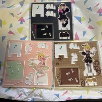 하피콜레 카가미네 린 아크릴 스탠드 3종 세트