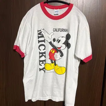90s 미키마우스 링거 T셔츠 L 사이즈 USA제