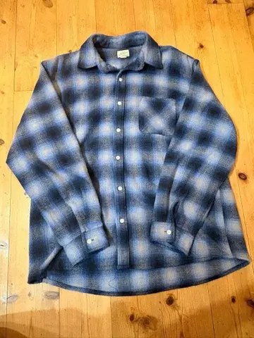 backers 플란넬 셔츠 파랑