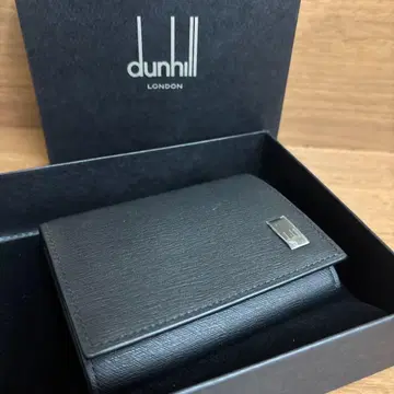 [ 미사용 새상품 ] 던힐 가죽 코인 케이스 블랙