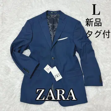 [ 새상품 택 포함 ] ZARA 테일러드 자켓 블루 L 총 안감 814