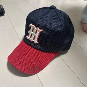 미즈호 증권 야구부 네이비와 레드 야구 모자