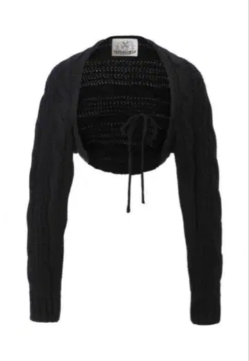 threetimes 케이블 볼레로 니트 블랙 한국 시즈니룩