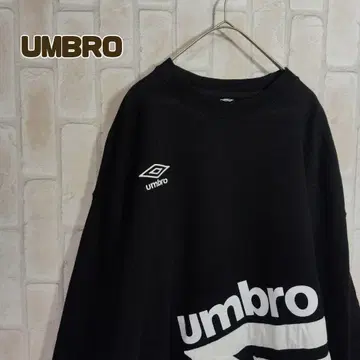 엄브로 맨투맨 트레이닝복 블랙 화이트 자수