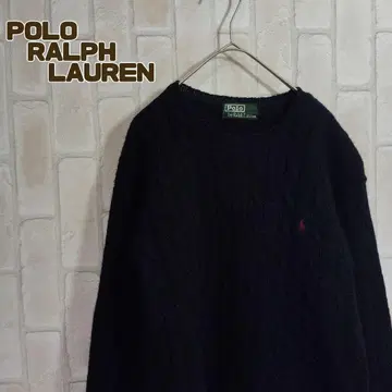 폴로 랄프로렌 80s 니트 스웨터 케이블 울