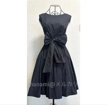 [ 새상품급 ] FRAY I.D 리본 포함 원피스 블랙 사이즈 0