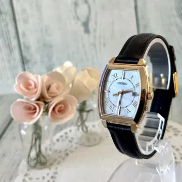 [ 레어 ] SEIKO 루키아 손목시계 1B32-0AV0 전파 솔라 골드