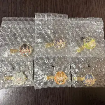 컬러풀 피치 메탈 헤어 클립 6종 세트