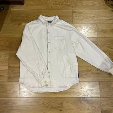 짐 마스터 L 사이즈 리브 화이트 셔츠