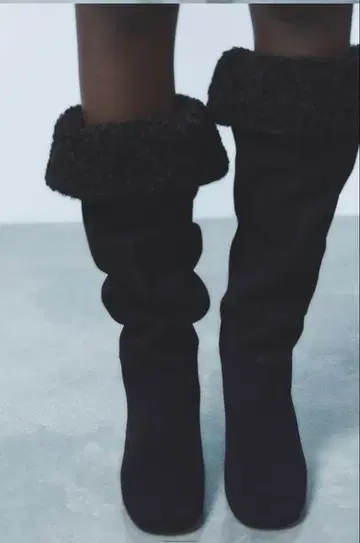 미사용 ZARA 스플릿 하이힐 부츠