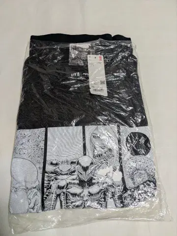 코믹 아트 프린트 T셔츠 4XL 블랙