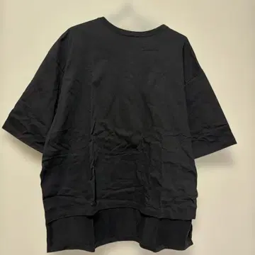 TRAVAIL MANUEL 블랙 반팔 티셔츠 루즈핏 빅 사이즈