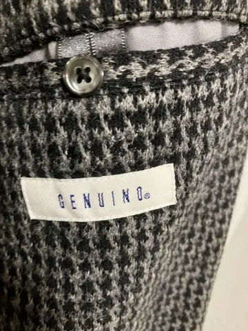 GENUINO 체크 무늬 자켓 그레이 계열