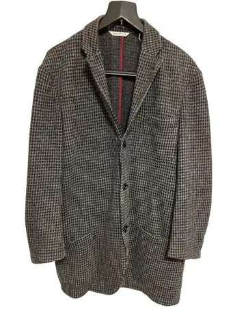 GENUINO 체크 무늬 자켓 그레이 계열