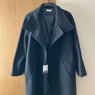 택 포함 미사용 새상품 롱 코트 saloon