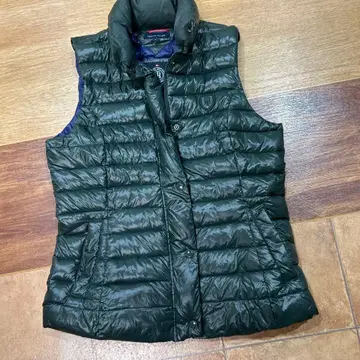 TOMMY HILFIGER 다운 베스트 S 다크 그린