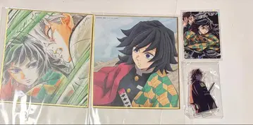 귀멸의 칼날 OP 기둥 등장 아크릴 스탠드 기유 색지 카드