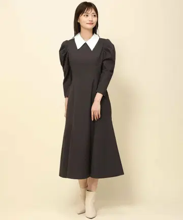 미슈마슈 카라 부착 머메이드 원피스 MISCH MASCH