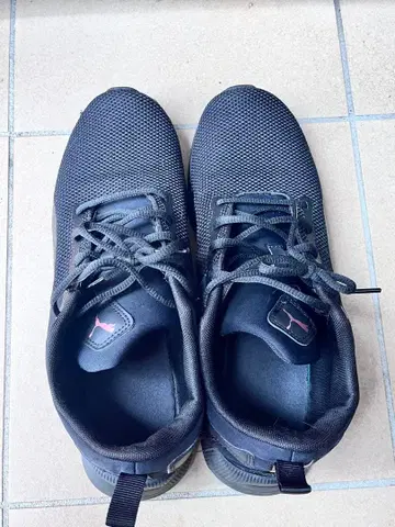 Puma 블랙 스니커즈 메쉬 트레이닝 슈즈