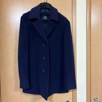 네이비 울 피코트 4개 버튼