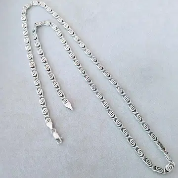 NEW 터키산 남성용 실버925 체인 목걸이