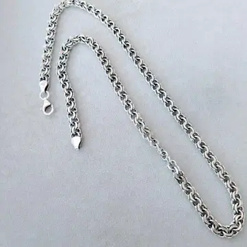 NEW 터키산 남성용 실버 925 체인 목걸이