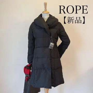[ 미사용 새상품 ] ROPE 다운/페더 롱 코트 숄카라 세탁 가능