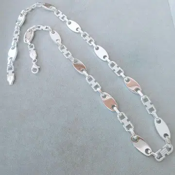 NEW 터키산 남성용 실버 925 체인 목걸이