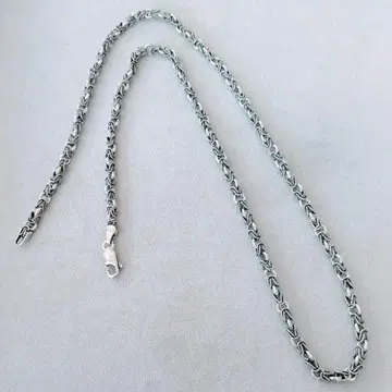 NEW 터키산 남성용 실버 925 체인 목걸이