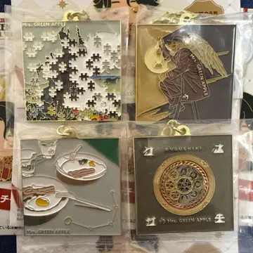 Mrs. GREEN APPLE 미세스 제일복권 F상 메탈 참 4종