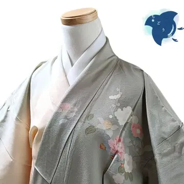 C36 치도리야 기모노 호몬기 그린 꽃