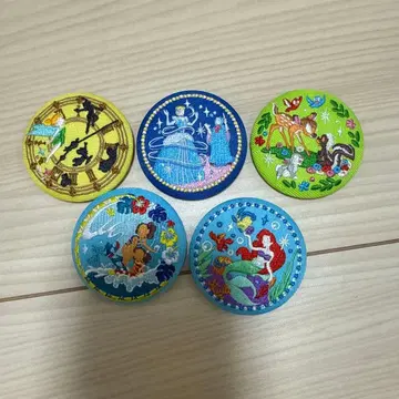 디즈니 자수 캔뱃지 5개 세트